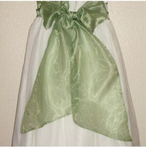Sage Green Flower Girl Dress Sash